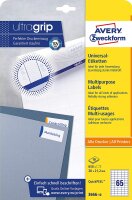 AVERY Zweckform 3666-10 Universal-Etiketten (A4, Papier...