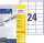 AVERY Zweckform 3658-10 Adressaufkleber (mit ultragrip,  64,6 x 33,8 mm auf DIN A4, Papier matt, bedruckbare, selbstklebende Adressetiketten, 240 Klebeetiketten auf 10 Blatt) weiß