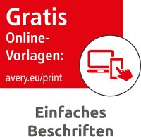 AVERY Zweckform 3490 Adressaufkleber (600 plus 120 Klebeetiketten extra, 70x36mm auf A4, Papier matt, bedruckbare Absenderetiketten, selbstklebende Adressetiketten mit ultragrip) 30 Blatt, weiß