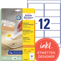 AVERY Zweckform L4743REV-25 Universal Etiketten (300 plus...