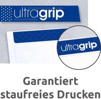 AVERY Zweckform L7651-100 Adressetiketten/Adressaufkleber (6.500 Etiketten mit ultragrip, 38,1x21,2mm auf A4, bedruckbar, selbstklebend, für Absenderetiketten, Papier matt) 100 Blatt, weiß