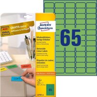 AVERY Zweckform L4792-20 Grüne Etiketten (1.300...