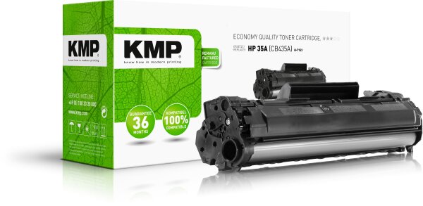 KMP H-T153 schwarz Tonerkartusche ersetzt HP LaserJet HP 35A (CB435A)