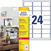 AVERY Zweckform L4773-20 Wetterfeste Folienetiketten...