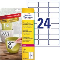 AVERY Zweckform L4773REV-8 Wetterfeste Folien-Etiketten,...