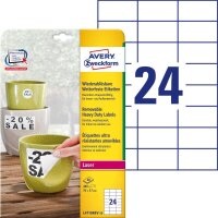 AVERY Zweckform L4718REV-20 Wetterfeste Folien-Etiketten,...