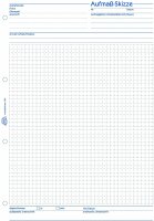 AVERY Zweckform 1781 Aufmaß-Skizze (A4, selbstdurchschreibend, von Rechtsexperten geprüft, für Deutschland und Österreich zur Aufzeichnung von Abmessungen relevanter Bauteile, 50 Blatt) weiß