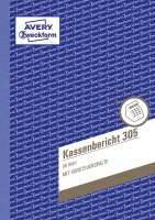 AVERY Zweckform 305 Kassenbericht (A5, mikroperforiert,...