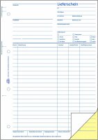 AVERY Zweckform 1724 Lieferschein (DIN A4, selbstdurchschreibend, von Rechtsexperten geprüft, für Deutschland und Österreich geeignet, 2 x 40 Blatt) weiß, gelb