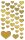 AVERY Zweckform 53282 Folien-Sticker gold Herzen 78 Aufkleber (Deko, Goldfolie, selbstklebend, Scrapbooking, Bullet Journal, Geburtstag, Hochzeit, Valentinstag, Karten, Fotoalbum, Gästebuch, Liebe)