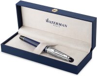 Waterman Expert Füllfederhalter | Metall und blaue...