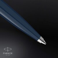 Parker 51 2123503 Kugelschreiber | Nachtblauer Schaft mit Chromfarbenen Zierteilen | Mittlere Schreibspitze mit Schwarzer Nachfüllmine | Geschenkbox