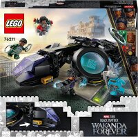 LEGO 76211 Marvel Shuris Sonnenvogel, Black Panther Spielzeug zum Bauen, Luftschiff für Kinder, Wakanda Forever Set, Avengers Superhelden Geschenk