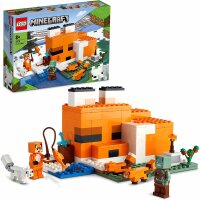 LEGO 21178 Minecraft Die Fuchs-Lodge, Spielzeug für...