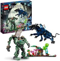 LEGO 75571 Avatar Neytiri und Thanator vs. Quaritch im MPA, baubares Action-Spielzeug mit Tierfigur und Pandora-Filmszene 2022, Geschenk für Kinder