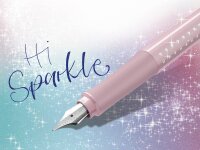 Faber-Castell 201515 - Füller Sparkle, Federbreite M, Rose, im Geschenketui