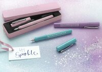 Faber-Castell 201515 - Füller Sparkle, Federbreite M, Rose, im Geschenketui