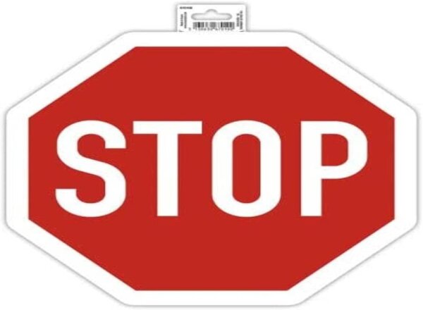 Exacompta 67010E "Stop Schild" Sticker Durchmesser 30 cm selbstklebend Rot