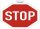 Exacompta 67010E "Stop Schild" Sticker Durchmesser 30 cm selbstklebend Rot