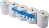 Exacompta 44829E 50er Pack Thermopapierrollen 1-lagig, Breite: 80mm, Länge 80m, Durchmesser Kern: 12mm 44g/m² Thermorolle für Kassen Kassenrolle