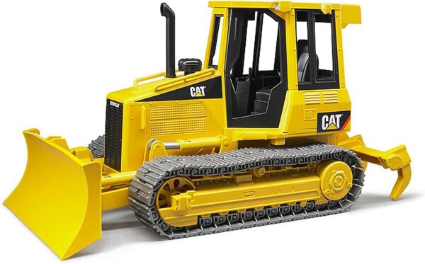 bruder 02443 - Cat Kettendozer inklusive Heckadapter - 1:16 BAU-Fahrzeug Baustelle Baumaschine Planierraupe Spielzeug