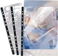 Exacompta 5910E 10er Pack Premium PP-Kunststoff Prospekthüllen. Für DIN A4 transparent glasklar oben offen Klarsichtfolie Plastikhülle Klarsichthülle ideal für Ordner Ringbücher und Hefter