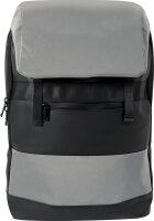 Eberhard Faber 577635 - X-Style Rucksack Reflector in Schwarz-Grau mit 2 Fächern, Laptopfach, Reflektoren und Schulter- und Rückenpolsterung, Allrounder-Backpack für Schule, Büro, Uni und Freizeit