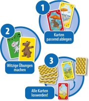 Schmidt Spiele 75058 Mauseschlau & Bärenstark, Bewegungs Mau, Kinderkartenspiel