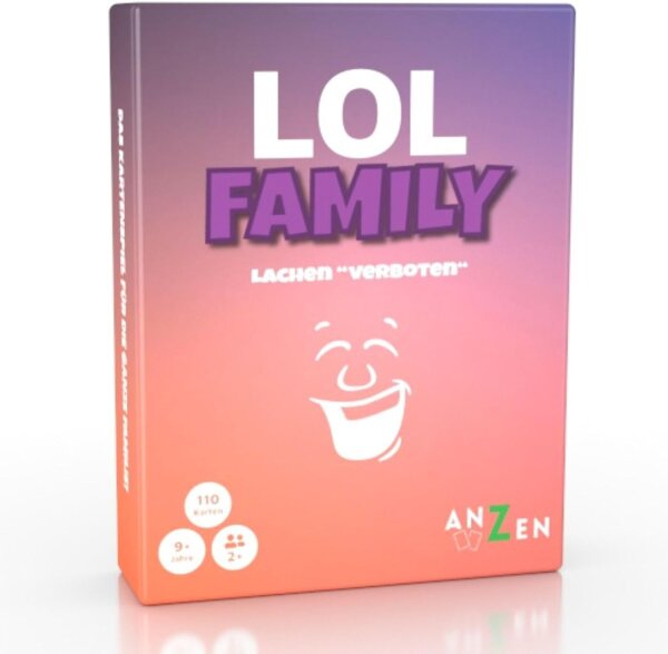 LOL FAMILY – Lachen verboten | Kartenspiel-e & Gesellschaftsspiel-e ab 8-10 Jahre-n | Geschenk-e für Mädchen und Jungen | Familienspiel | LOL Spiel | Ostergeschenk-e 2024 | Kinderspiel | Reisespiel