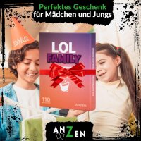 LOL FAMILY – Lachen verboten | Kartenspiel-e & Gesellschaftsspiel-e ab 8-10 Jahre-n | Geschenk-e für Mädchen und Jungen | Familienspiel | LOL Spiel | Ostergeschenk-e 2024 | Kinderspiel | Reisespiel