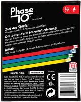 Mattel Games Phase 10 Kartenspiel für die Familie, Deutsche Version, von den UNO-Machern, Rommé-ähnlich, Perfekt als Kinderspiel, Reisespiel oder Spiel für Erwachsene, für 2-6 Spieler, FPW38