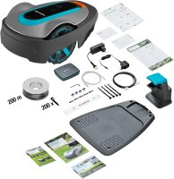 Gardena Mähroboter smart SILENO City 600 m² Set: Innovative LONA AI-Technologie, Steuerung per App, SensorControl, für Steigungen bis zu 35 Prozent, inkl. smart Gateway, DE-Version (19603-60)