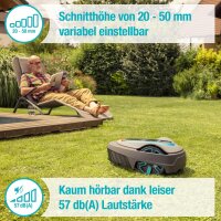 Gardena Mähroboter smart SILENO City 600 m² Set: Innovative LONA AI-Technologie, Steuerung per App, SensorControl, für Steigungen bis zu 35 Prozent, inkl. smart Gateway, DE-Version (19603-60)