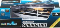 Revell Control 24136 Spring Tide I Ferngesteuertes RC Boot I für Kinder und Erwachsene ab 8 Jahren I Mit LI-ION Akku für Stundenlangen Spaß I GHz Fernsteuerung I Ideal für Einsteiger