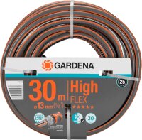 Gardena Comfort HighFLEX Schlauch 13 mm (1/2 Zoll), 30 m: Gartenschlauch mit Power-Grip-Profil, 30 bar Berstdruck, formstabil, UV-beständig (18066-20) schwarz