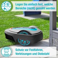 Gardena Mähroboter smart SILENO City 600 m² Set: Innovative LONA AI-Technologie, Steuerung per App, SensorControl, für Steigungen bis zu 35 Prozent, inkl. smart Gateway, DE-Version (19603-60)