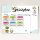 AVERY Zweckform Art. 74753 Haftstreifen transparent/neon (24 Haftnotizen, 50,8x38,1mm, beschreibbare Index Tabs Folie, Post it, ablösbare Klebezettel, Page Marker, Sticky Notes, Klebemarkierungen)