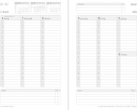 Chronoplan 50815 Buchkalender Kalendarium 2025 (Terminplaner A5 (140x215mm), Hardcover aus hochwertigem Lederimitat, Tagesplaner, 1 Tag auf 1 Seite, mit Magnetverschluss, Stiftehalter) schwarz