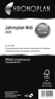 Chronoplan 50505 Kalendereinlage 2025 (Jahresplan Midi...