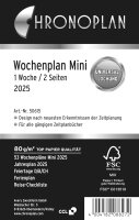 Chronoplan 50615 Kalendereinlage 2025 (Wochenplan Mini...