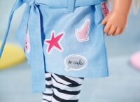 BABY born Deluxe Jeans Kleid 43cm 835258 Zapf Creation