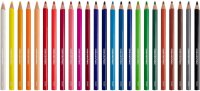 Eberhard Faber 511425 - Buntstifte Set Colori, 24 Jumbo Buntstifte in ergonomischer Dreikant Form