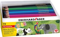 Eberhard Faber 511471 - Buntstifte Set Colori, 72 Jumbo...