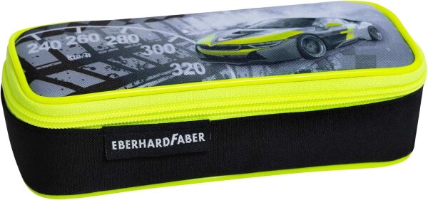 Eberhard Faber 577575 - Schlampermäppchen Race Car leer, Federmäppchen mit großem Hauptfach und Innentasche