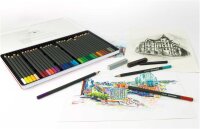 Eberhard Faber 516136 - Buntstifte Set Artist Color, 36 Farbstifte im Metalletui