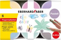 Eberhard Faber 578604 - Fingerfarben EFA Color, 6 Pastell...