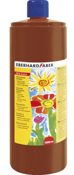 Eberhard Faber 575076 Schulmalfarbe EFA Color 1000ml venez.rot