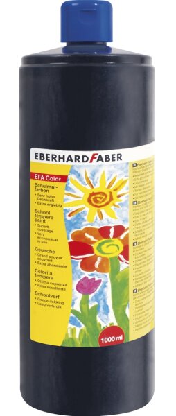 Eberhard Faber 575099 Schulmalfarbe EFA Color 1000ml schwarz