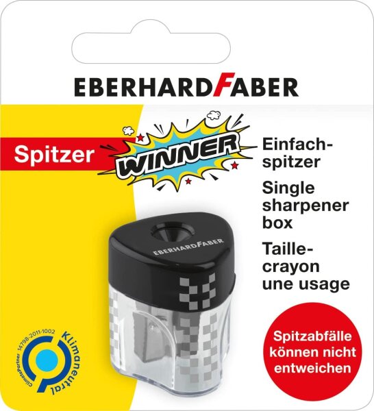 Eberhard Faber 585194 - Einfachspitzdose Winner auf Miniblisterkarte, 1 Stück