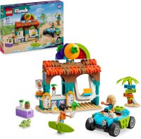 LEGO Friends Smoothie-Stand am Strand, Spielset für Rollenspiele, Geschenkidee für Mädchen und Jungen ab 6 Jahren mit Spielfiguren, Schildkröte und Zubehör, Spielzeug für soziale Entwicklung 42625